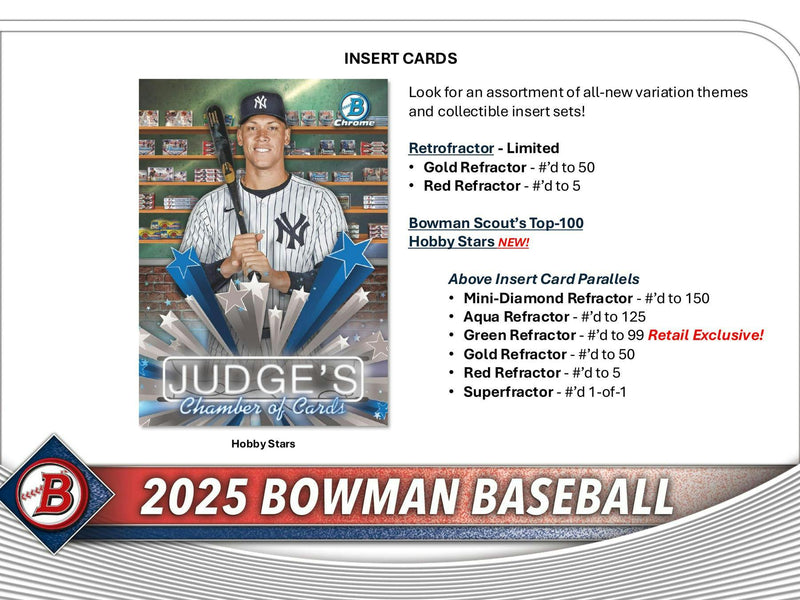2025 Bowman Baseball Blaster Value Box (Green Parallels)
