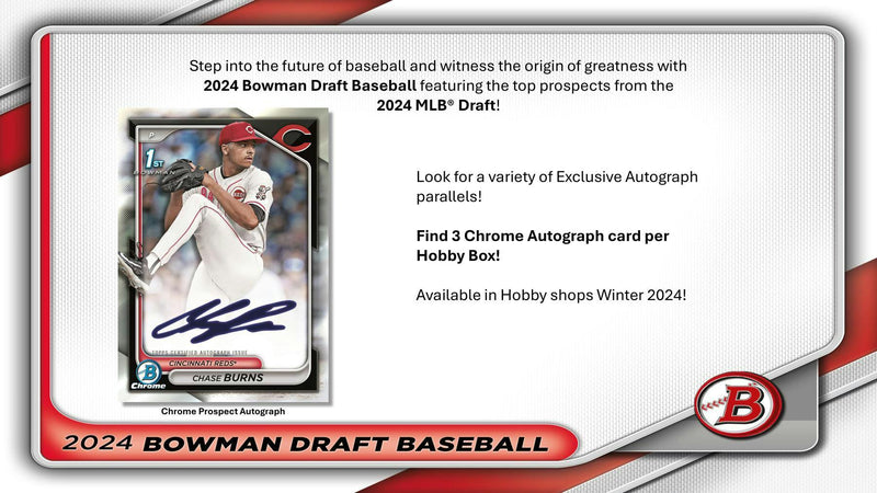 2024 Bowman Draft Baseball HTA Choice Box (3 Autos) Dec 4th