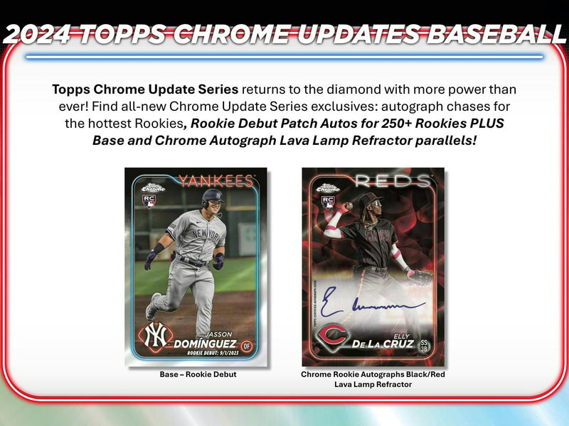 2024 Topps Chrome Update Series Baseball HTA Breaker Delight Box (2 Autos)