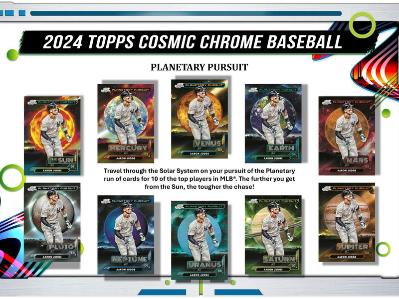 2024 Topps Cosmic Chrome MLB Baseball Hobby Box (Galaxy) Loaded with Rookie Cards!