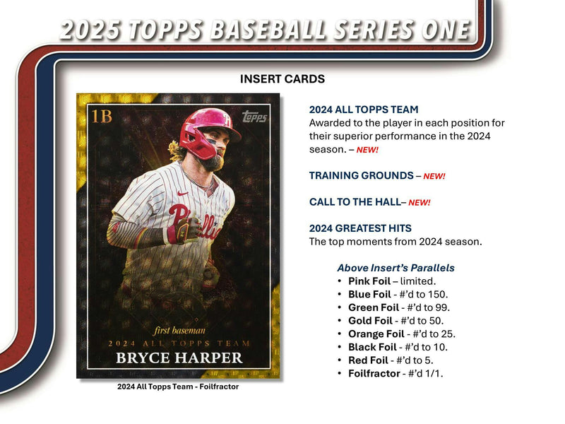 2025 Topps Series 1 MLB Baseball Hobby Jumbo Box (3 Hits / 2 Silver Packs) Feb 12th