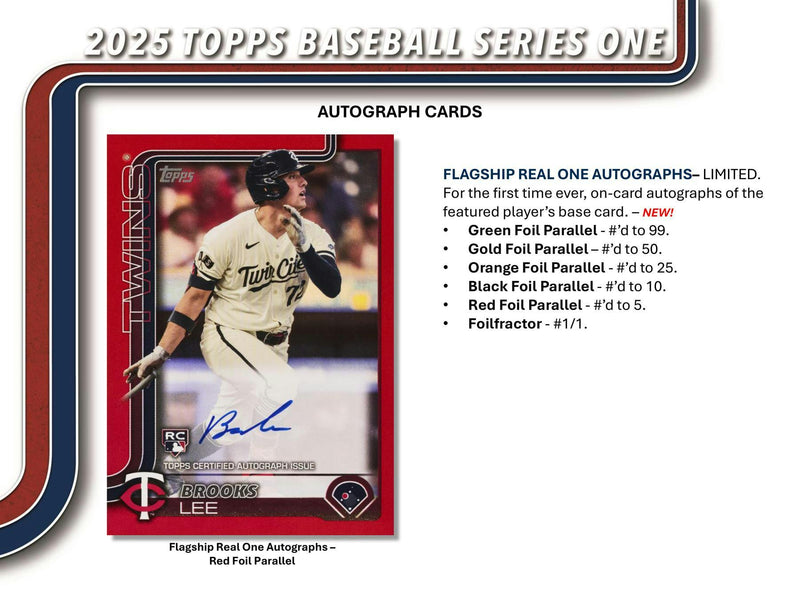 2025 Topps Series 1 MLB Baseball Hobby Jumbo Box (3 Hits / 2 Silver Packs) Feb 12th