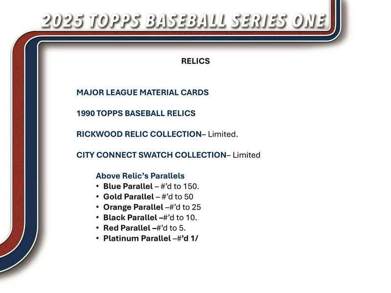 2025 Topps Series 1 MLB Baseball Hobby Jumbo Box (3 Hits / 2 Silver Packs) Feb 12th