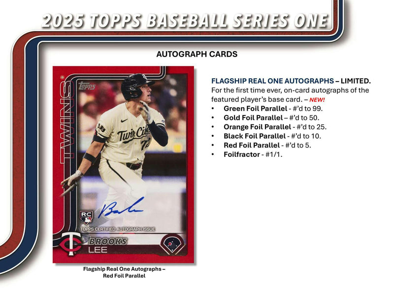 2025 Topps Series 1 Baseball Blaster Box (Holo Parallels)