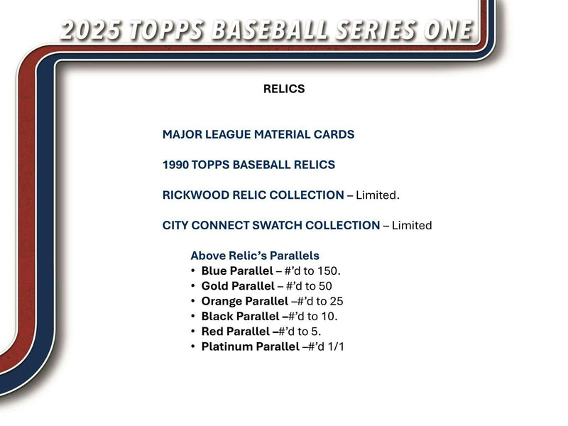 2025 Topps Series 1 Baseball Blaster Box (Holo Parallels)