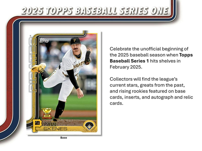 2025 Topps Series 1 Baseball Blaster Box (Holo Parallels)