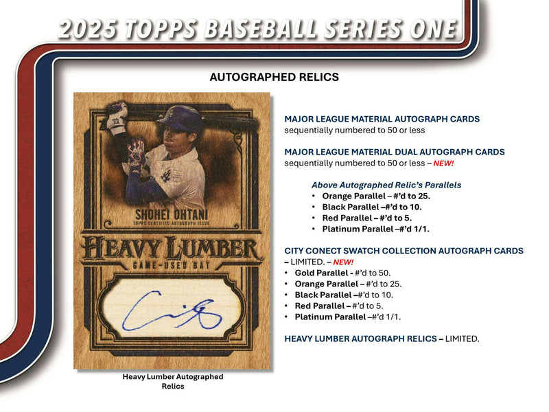 2025 Topps Series 1 Baseball Blaster Box (Holo Parallels)