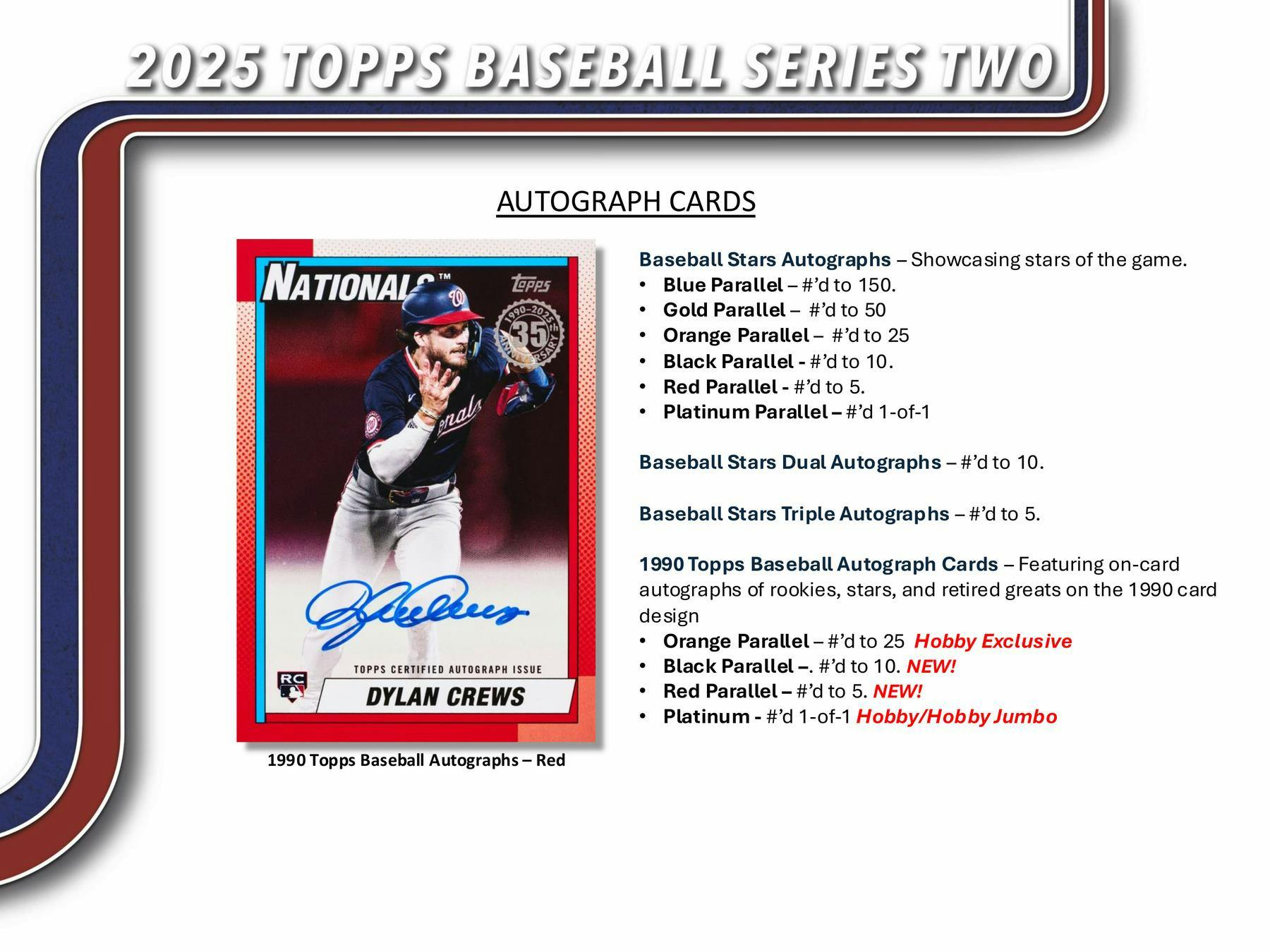 2025 Topps Series 2 MLB Baseball Hobby Jumbo Box  (1 Auto and 2 Relics) June 11th