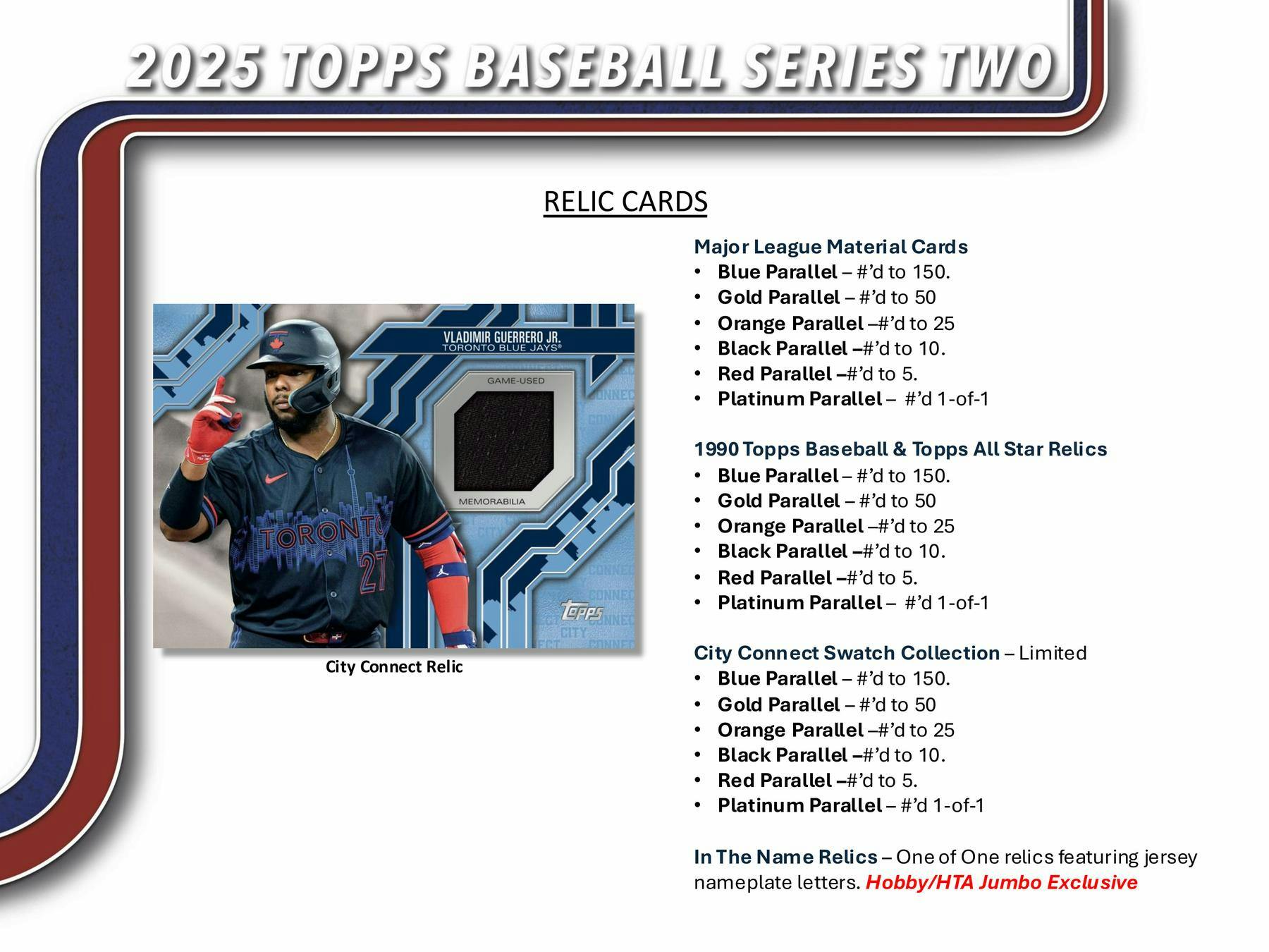 2025 Topps Series 2 MLB Baseball Hobby Jumbo Box  (1 Auto and 2 Relics) June 11th
