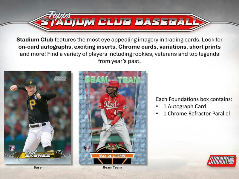 2024 Topps Stadium Club MLB Baseball Hobby Compact Mega Box (1 Auto) Nov 6th