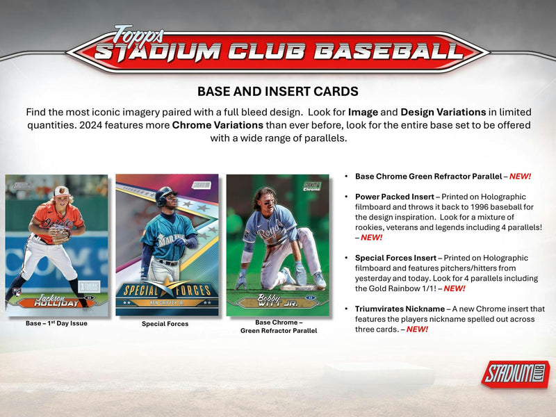 2024 Topps Stadium Club MLB Baseball Hobby Compact Mega Box (1 Auto) Nov 6th