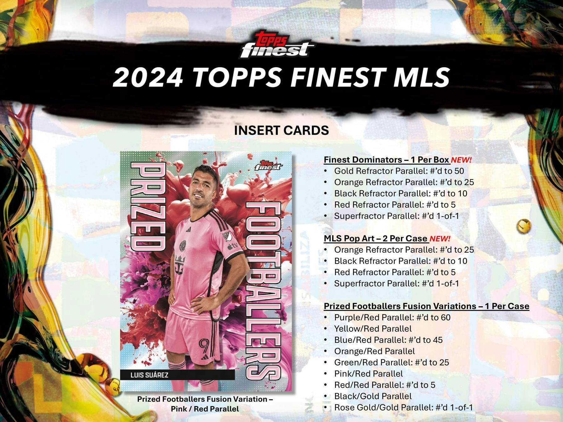 2024 Topps MLS Major League Soccer Finest Soccer Hobby Box (2 Autos) Messi