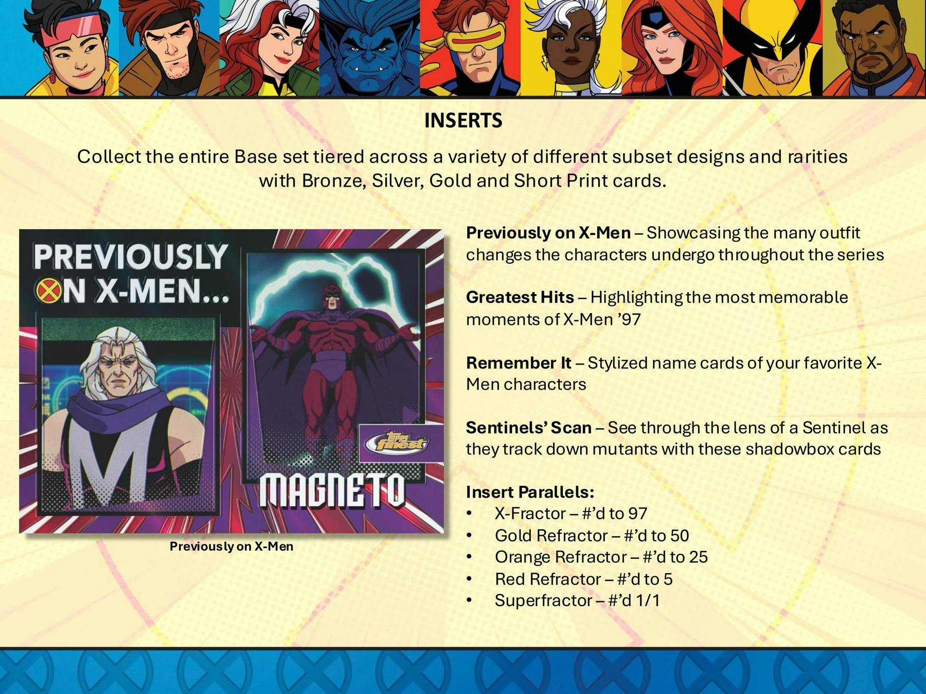 2025 Topps Finest X-Men '97 Hobby Box