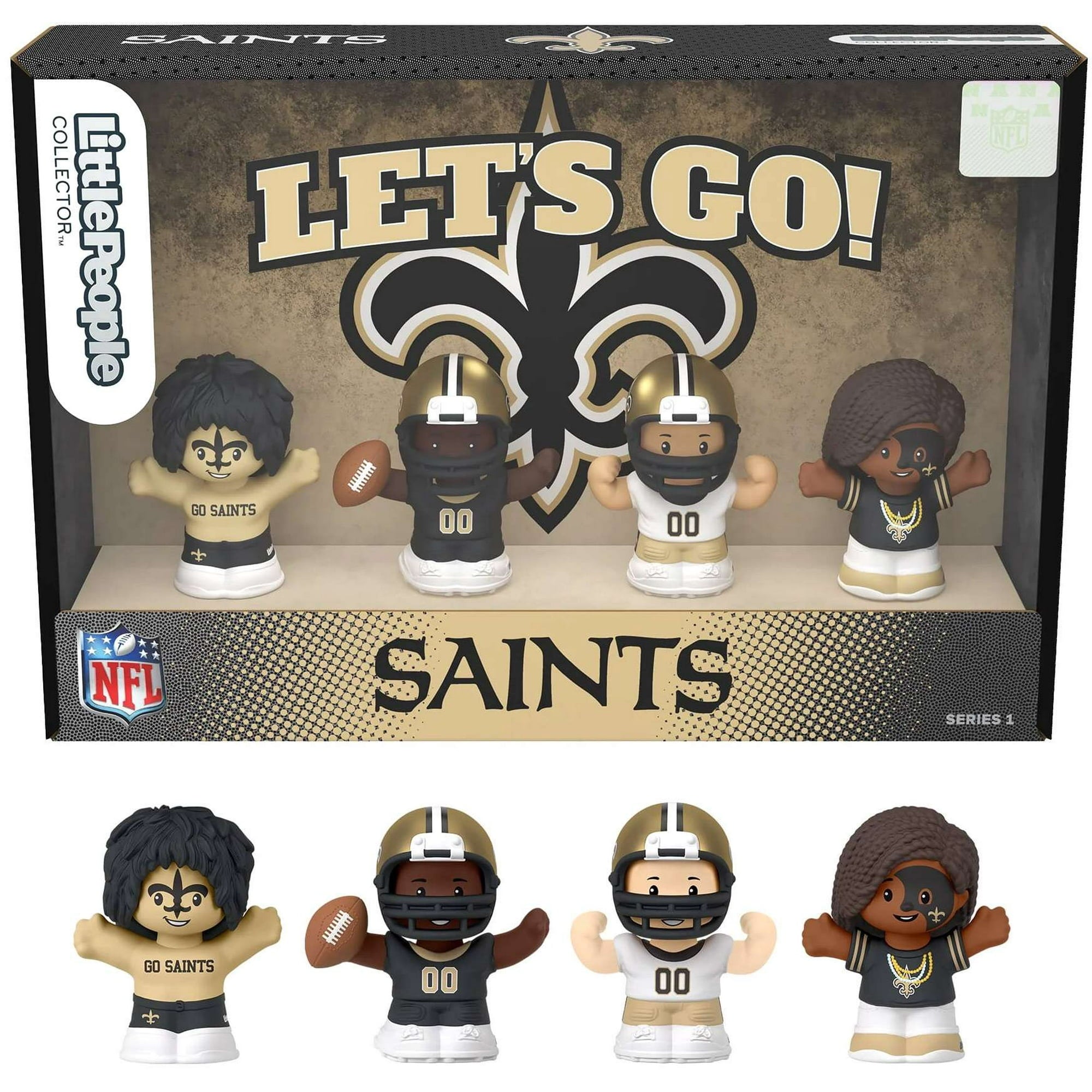 New Orleans Saints Fisher-Price Little People 4-Pack NFL Figures Collector Set - NFL Little People