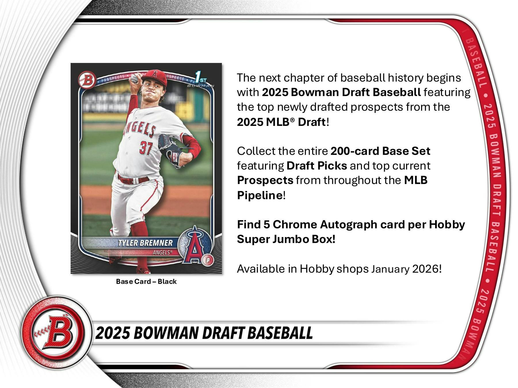 One (1) Pack of 2025 Bowman Draft Baseball Super Jumbo (1 Autos) - Sports Collectibles