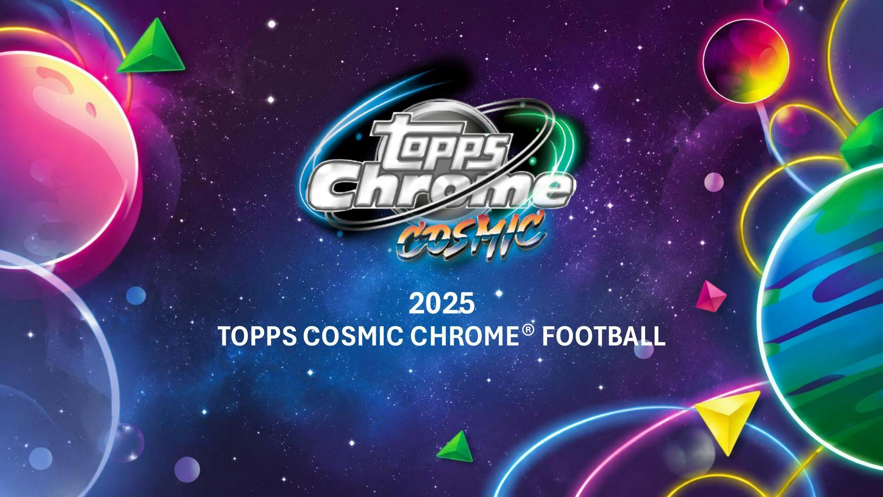 One (1) Packs of 2025 Topps Cosmic Chrome Football from Hobby Box - NFL Hobby Box