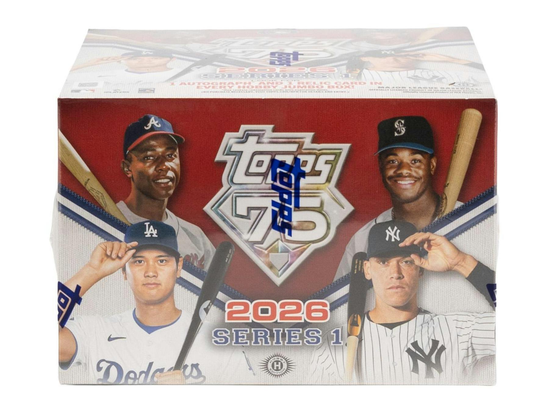 2026 Topps Series 1 Baseball Hobby Jumbo Box (1 Auto and 1 Relic) 2 Promo Packs FEB 11th - MLB Hobby Box