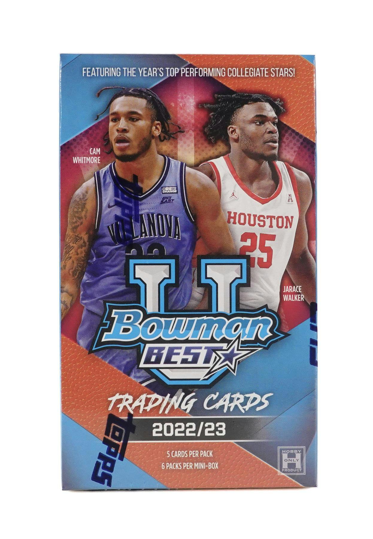 One Mini Box of 2022/23 Bowman University’s Best Basketball (Wembanyama / Caitlin Clark??) - NBA Hobby Box