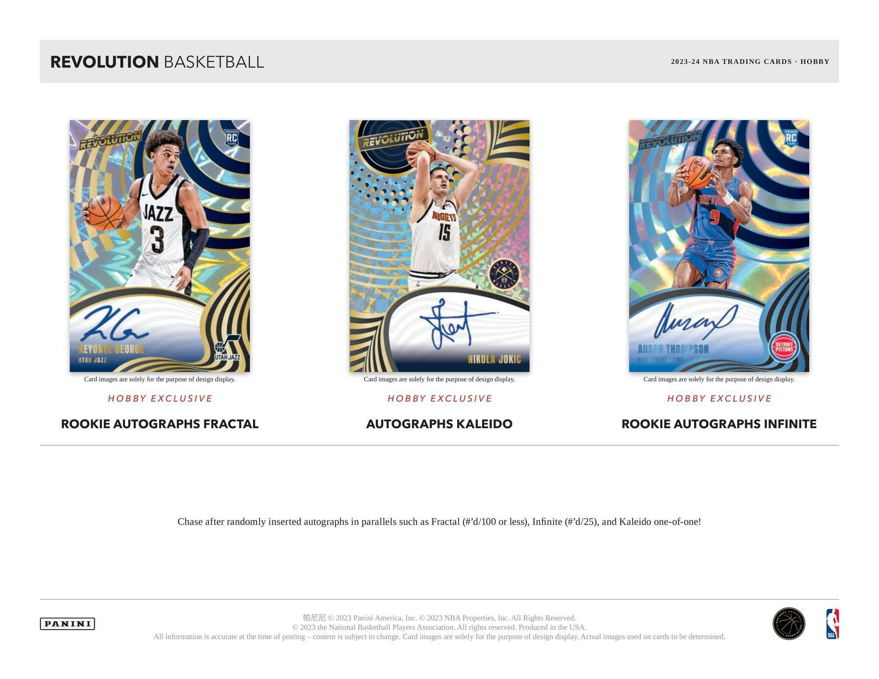 ONE PACK 2023/24 Panini Revolution Basketball Hobby (Galactic Parallels) - NBA Hobby Box