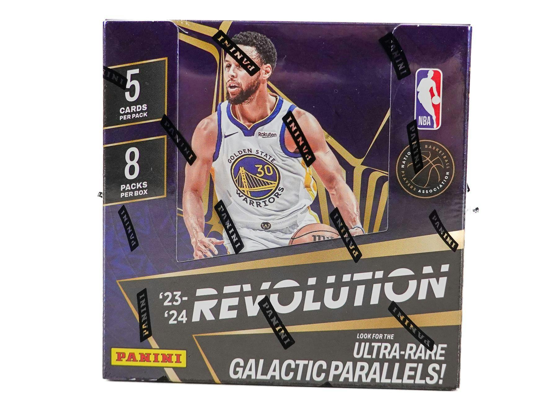 ONE PACK 2023/24 Panini Revolution Basketball Hobby (Galactic Parallels) - NBA Hobby Box