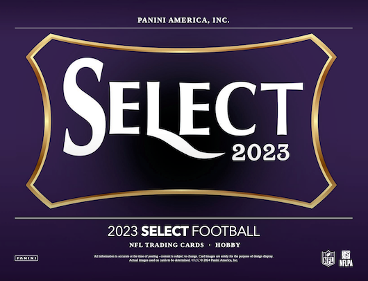 ONE PACK from 2023 Panini Select Football Hobby Box (Feeling Lucky?) - Ripped Live - NFL Hobby Box