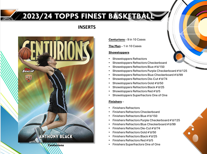 ONE PACK of 2023/24 Topps Finest Basketball Random Pack from Hobby Box - NBA Hobby Box