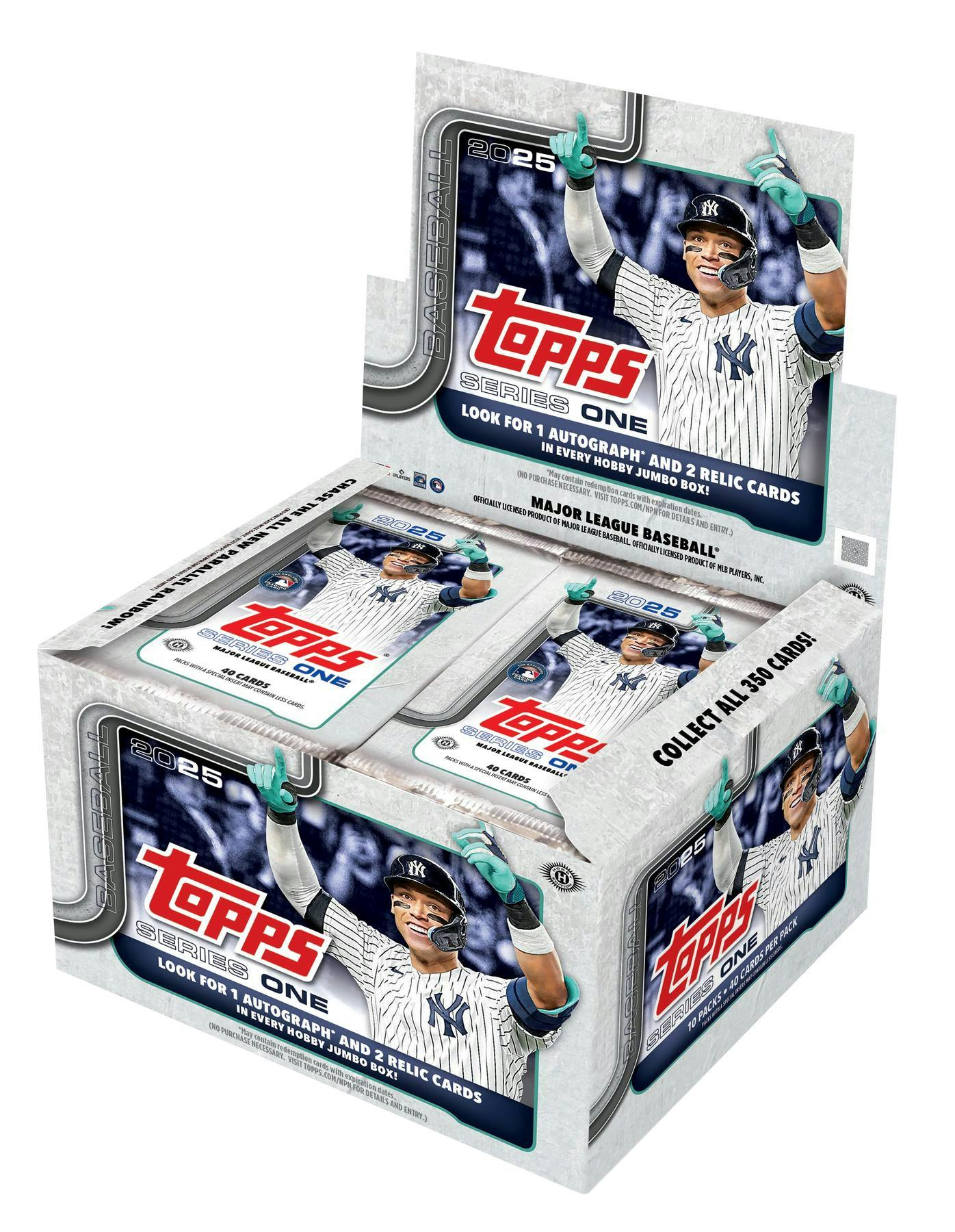 One Pack of 2025 Topps Series 1 MLB Baseball Hobby Jumbo (40 Cards) - MLB Hobby Box