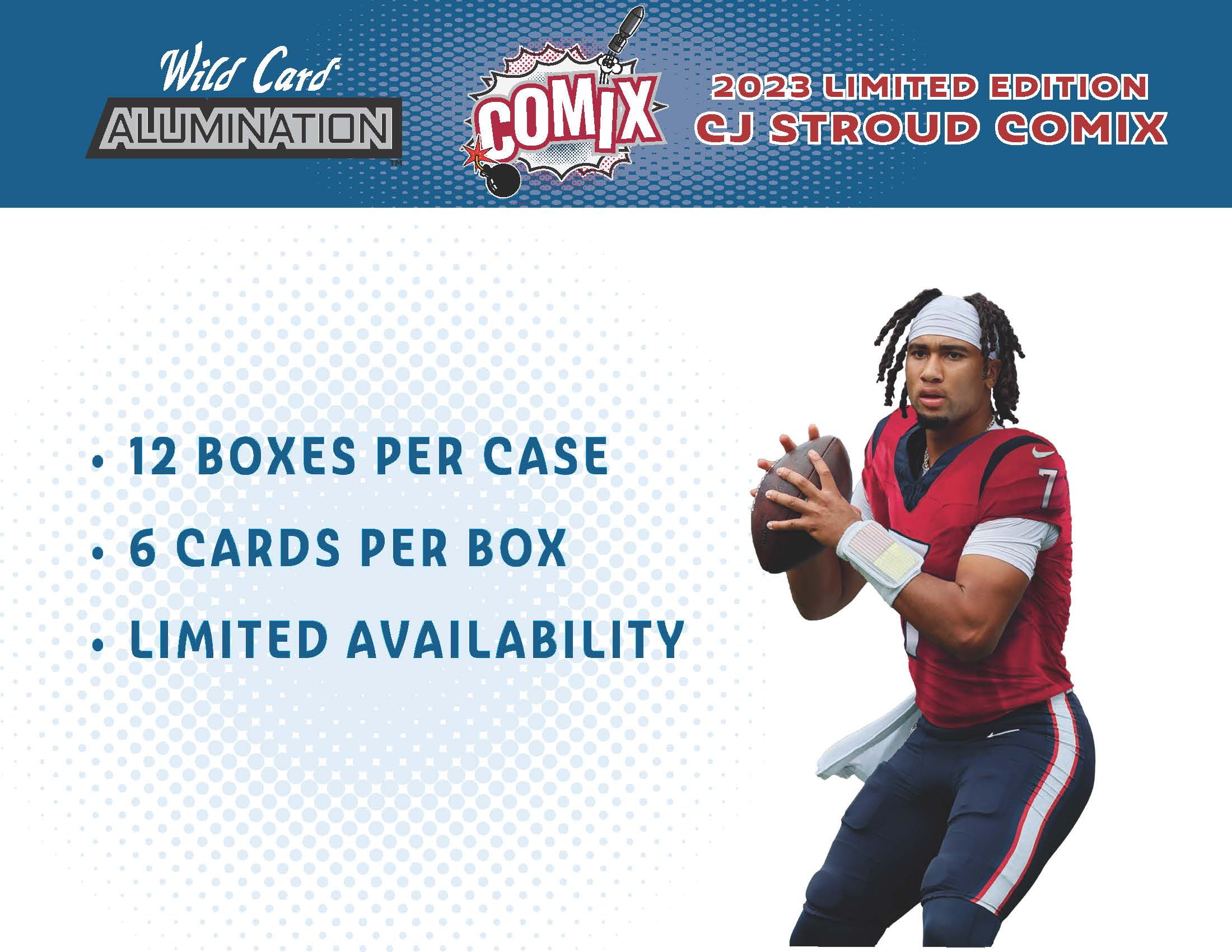 ONE SEALED PACK of 2023 Wild Card Alumination CJ Stroud Rookie COMIX - Football Box