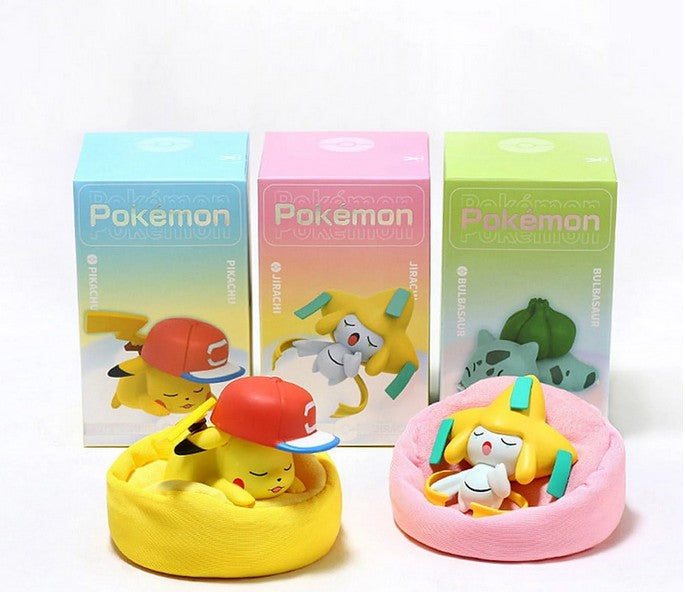 Pikachu Sleeping Pokémon Figure (Collect All 6) - Pokemon