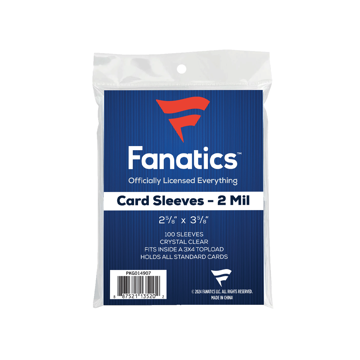 Fanatics Soft Sleeves 100 Count Penny Sleeve Collecting Supplies