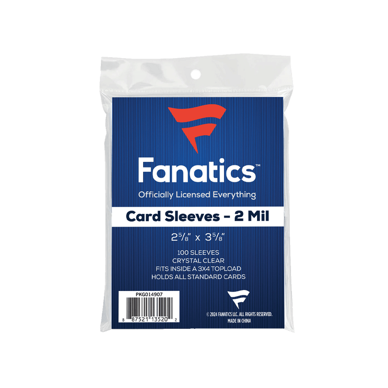 Fanatics Soft Sleeves 100 Count Penny Sleeve Collecting Supplies