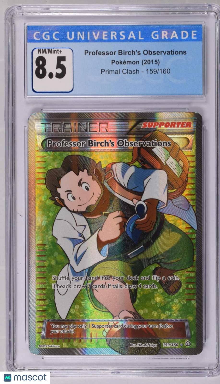 Pokémon Primal Clash Professor Birch’s Observations #159/160 English CGC 8.5 - Graded TCG/CCG