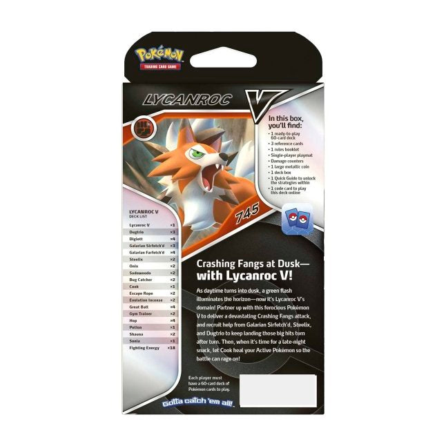 Pokémon TCG: Lycanroc V Battle Deck - Pokemon Deck