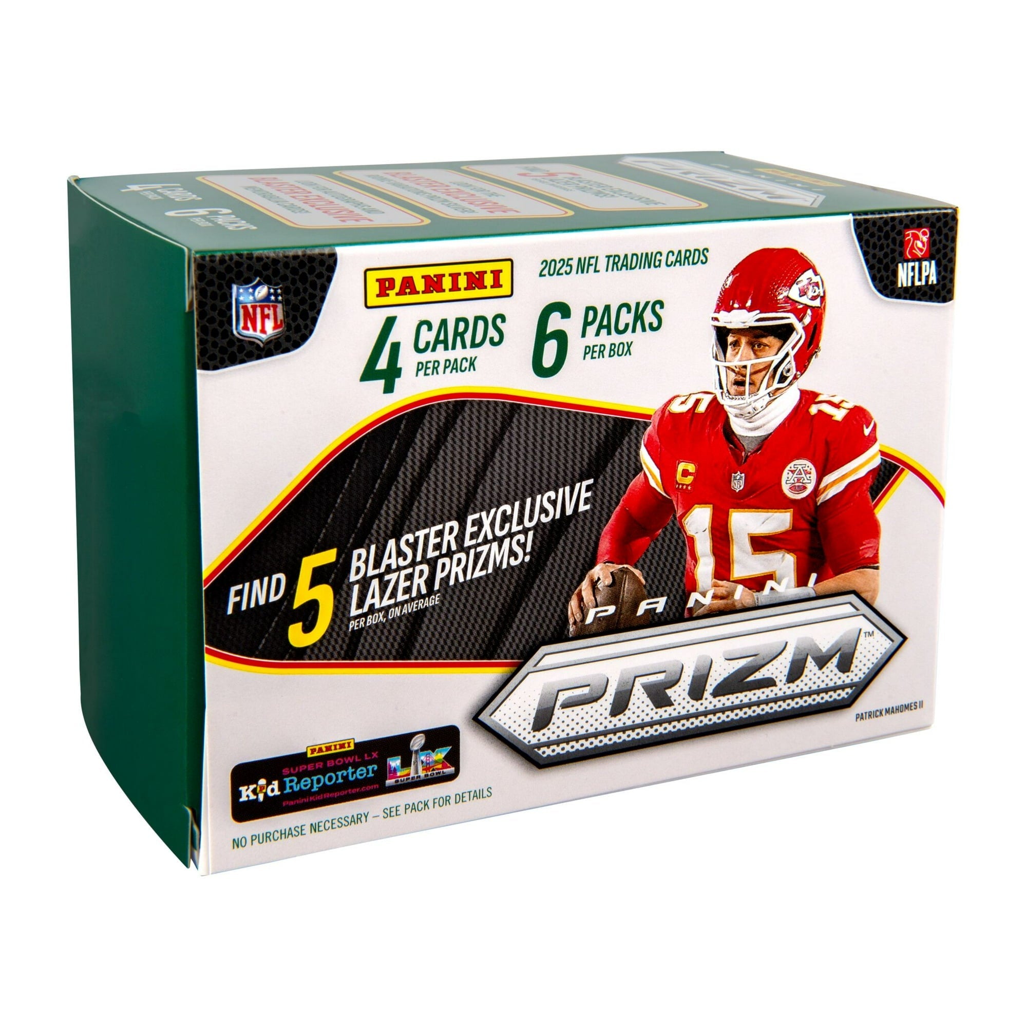 POS 2025 Panini Prizm Football 6-Pack Blaster Box (5 Lazer Parallels) Retail - Sealed From DickandJanescom - NFL Hobby