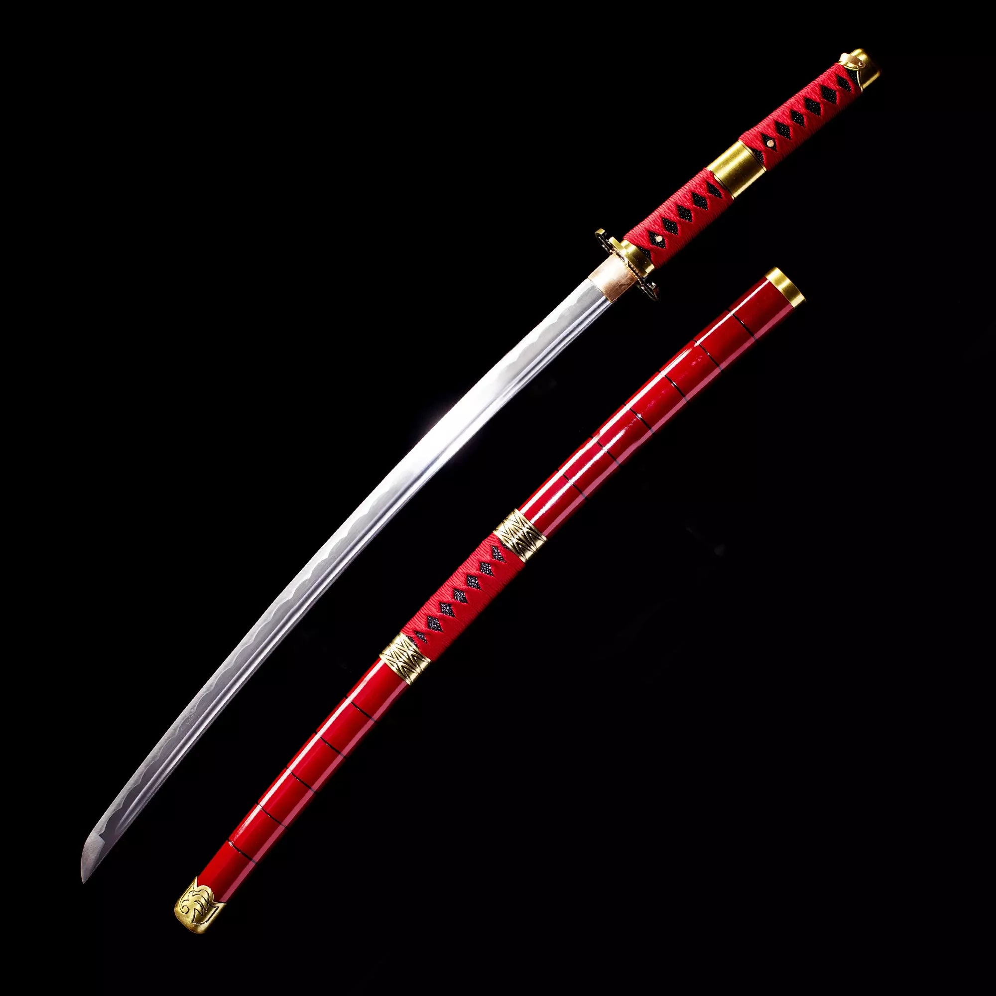 Roronoa Zoro Katana Sword Four Set Replica: Shusui Wado Ichimonji Sandai Kitetsu And Yubashiri Set - Sword