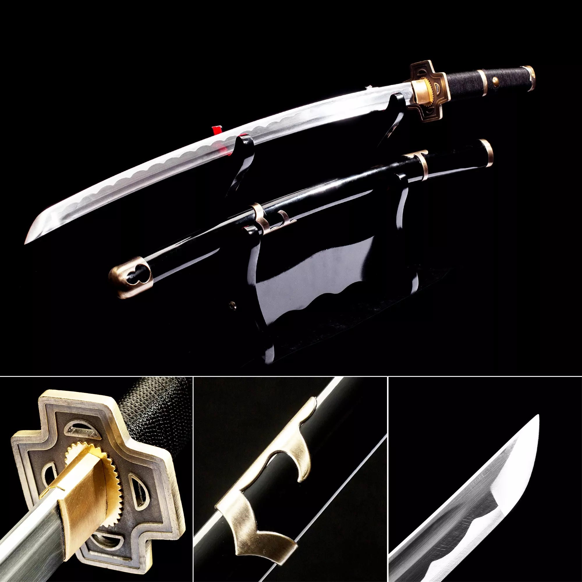 Roronoa Zoro Katana Sword Four Set Replica: Shusui Wado Ichimonji Sandai Kitetsu And Yubashiri Set - Sword