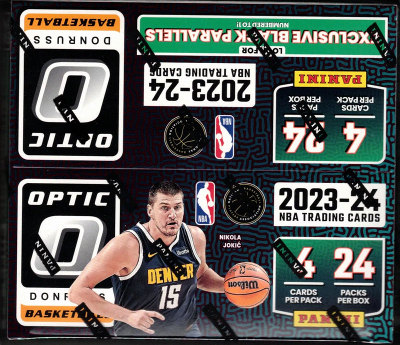 2023/24 Panini Donruss Optic Basketball Retail Box (24 Packs) Look for Black Parallels