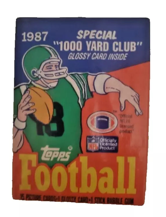 1987 Topps Football Pack (Do Not Eat the Gum) Factory Sealed