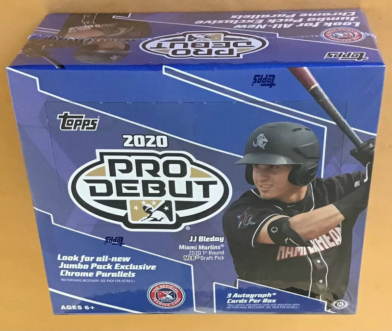 JUMBO 2020 Topps Pro Debut Baseball Jumbo Box Box (3 Auto)