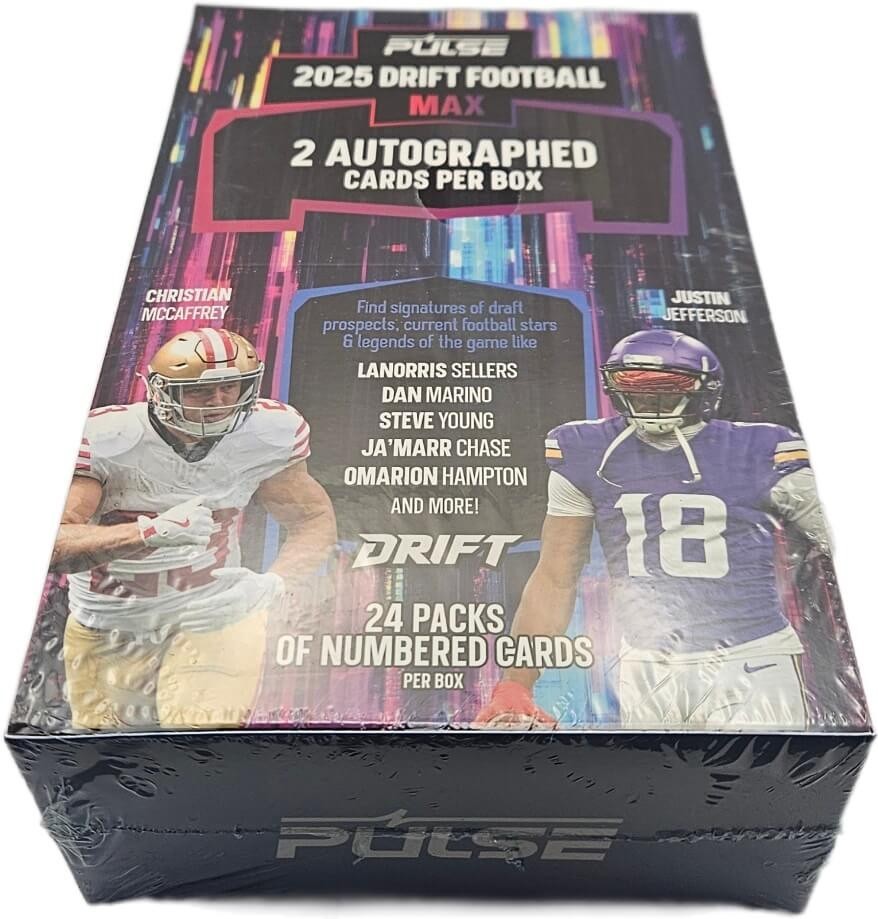 2025 Pulse Drift Max Football Hobby Box (2 Autographs)