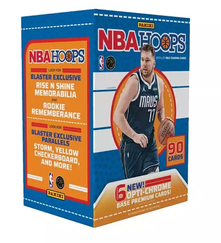 2024/25 Panini NBA Hoops Basketball Blaster Box (6 Opti-Chrome Premium Cards)