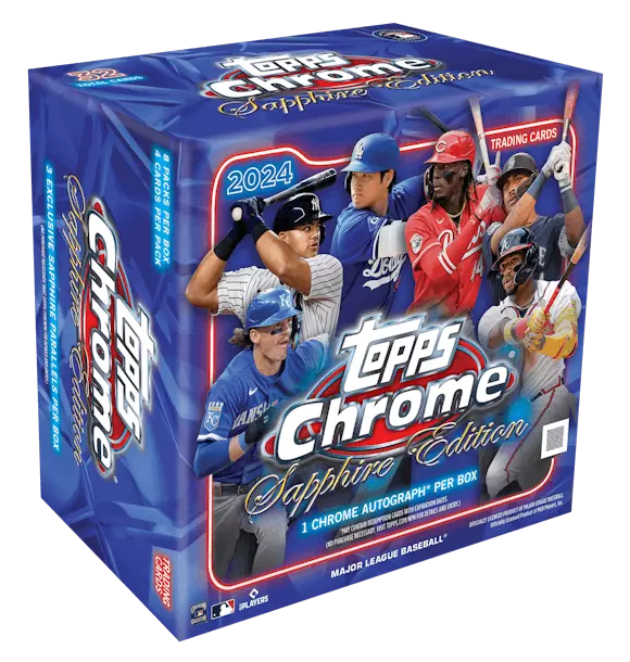 2024 Topps Chrome MLB Baseball Sapphire Edition Sealed Hobby Box (1 Auto)