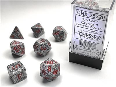 Speckled: Polyhedral Granite 7-Die Set CHX25320 - Dice Sets & Games