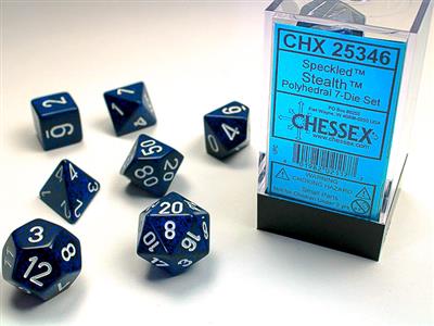 Speckled: Polyhedral Stealth 7-Die Set CHX25346 - Dice Sets & Games