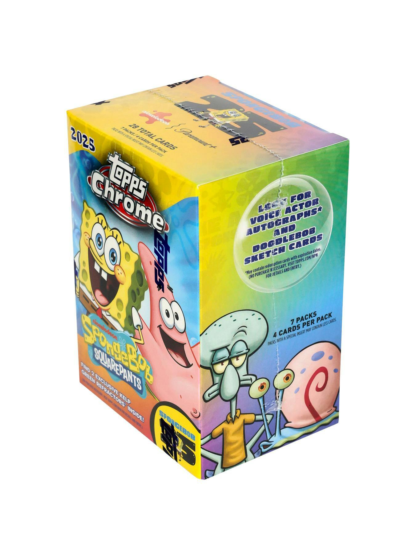 SpongeBob Chrome 25th Anniversary Blaster Box (Topps 2025) - Trading Cards