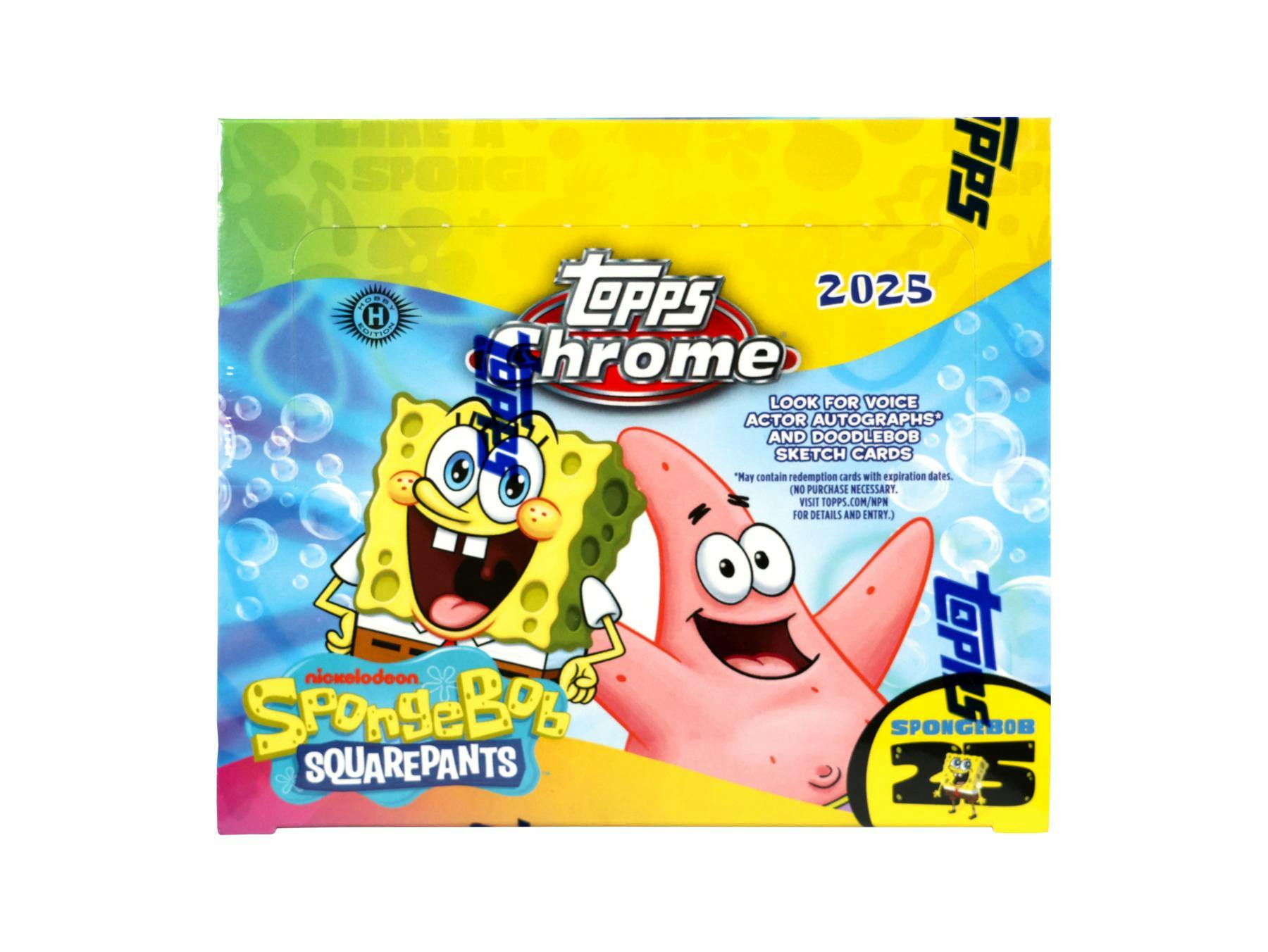SpongeBob Chrome 25th Anniversary Hobby Box (Topps 2025) - Trading Cards