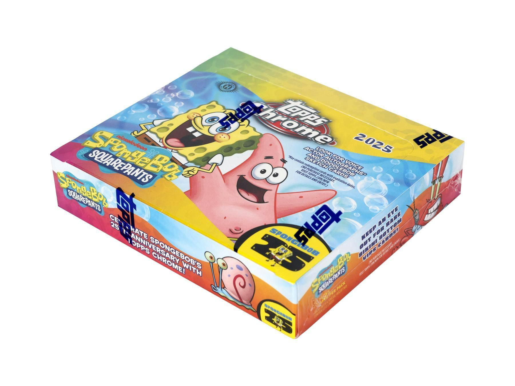 SpongeBob Chrome 25th Anniversary Hobby Box (Topps 2025) - Trading Cards