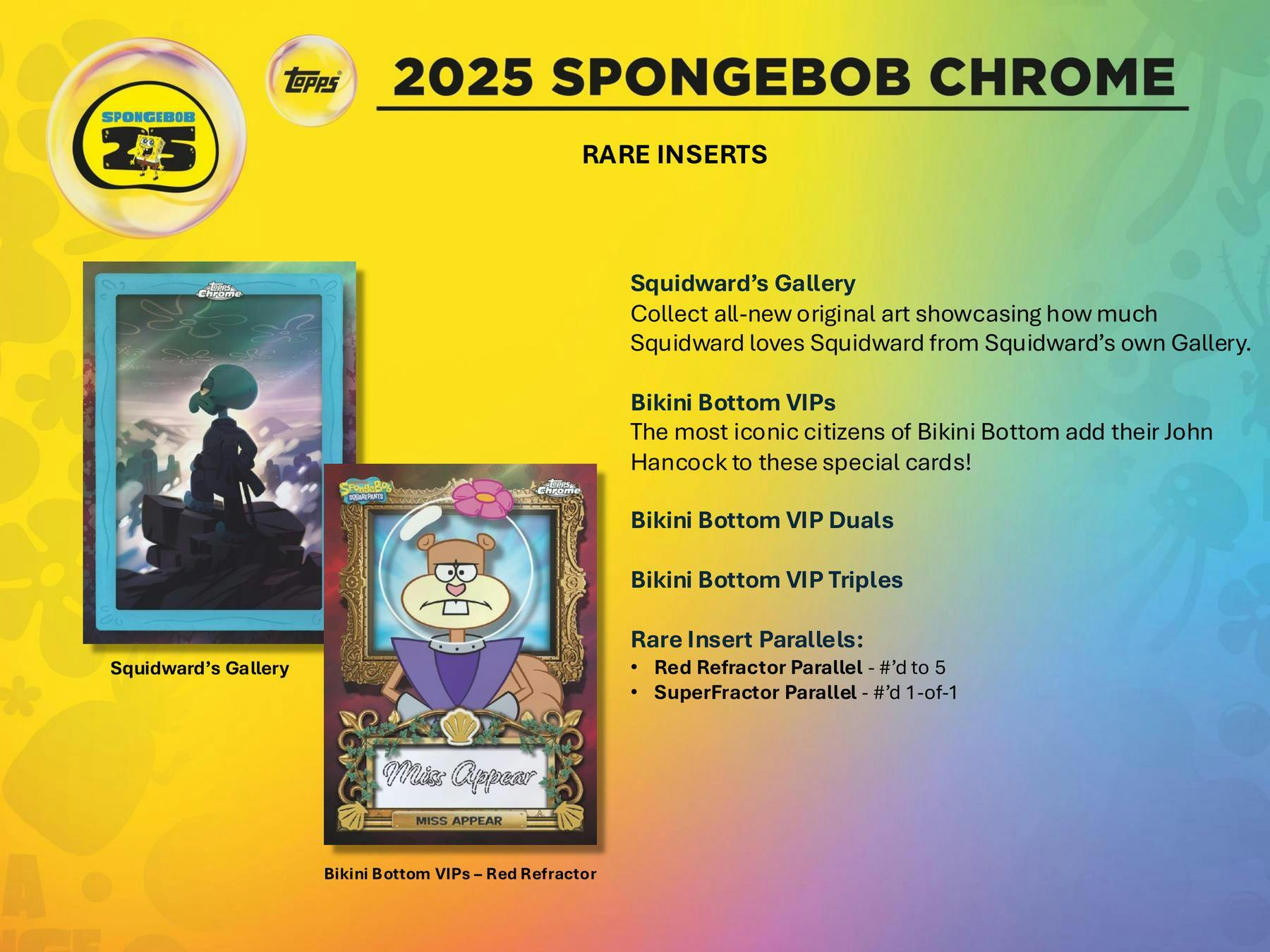 SpongeBob Chrome 25th Anniversary Hobby Box (Topps 2025) - Trading Cards