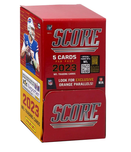 2023 Score NFL Football Trading Card GRAVITY FEED Box [48 Packs] (Orange Parallel / Pack) SHIP ONLY
