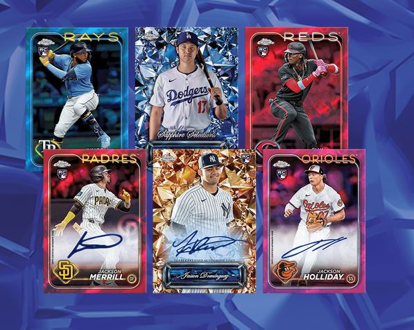 2024 Topps Chrome MLB Baseball Sapphire Edition Sealed Hobby Box (1 Auto)